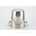 Stainless steel ice bucket with different handles 5L